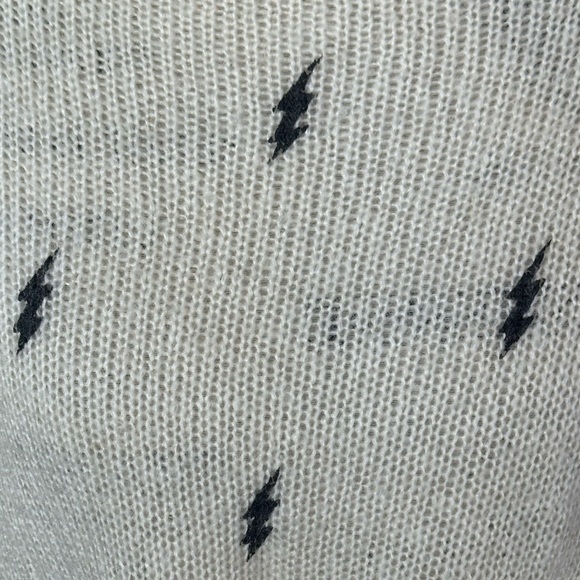 Wooden Ships Oversized Lightning Bolt Sweater Mohair/Wool Blend Small/Medium EUC - Picture 8 of 10